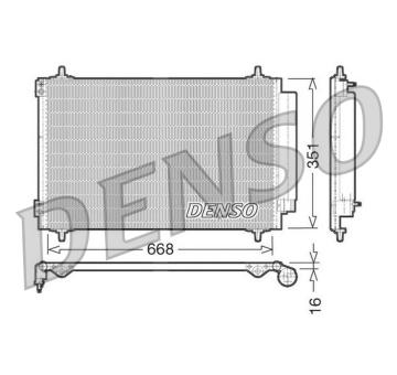 Kondenzátor, klimatizace DENSO DCN21017