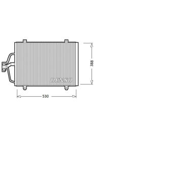 Kondenzátor, klimatizace DENSO DCN23003