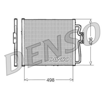 Kondenzátor, klimatizace DENSO DCN23009