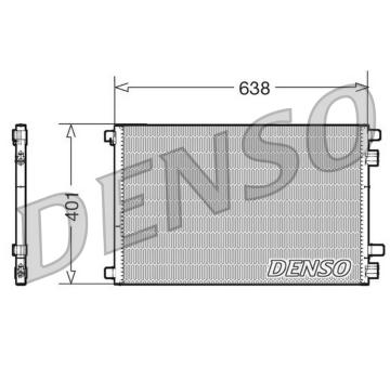 Kondenzátor, klimatizace DENSO DCN23012