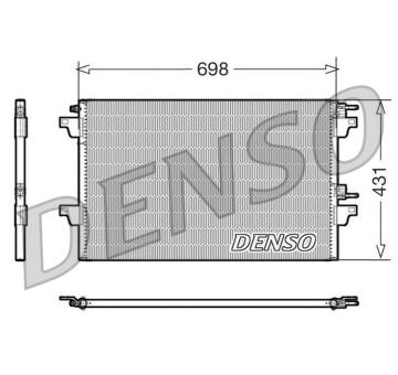 Kondenzátor, klimatizace DENSO DCN23021