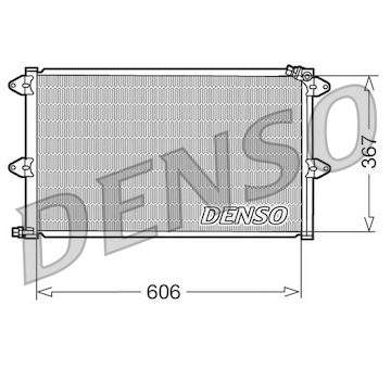 Kondenzátor, klimatizace DENSO DCN27001