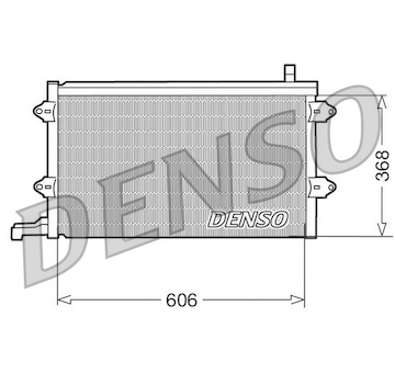 Kondenzátor, klimatizace DENSO DCN32003