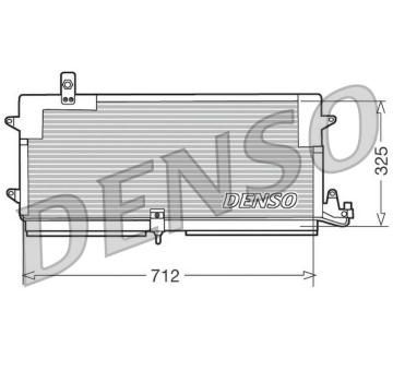 Kondenzátor, klimatizace DENSO DCN32004