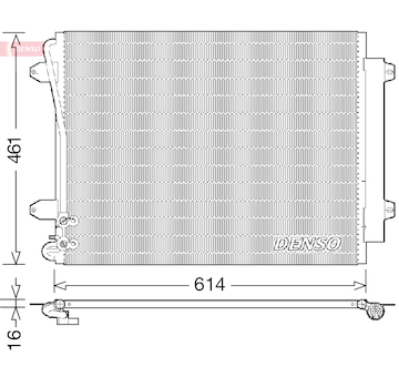 Kondenzátor, klimatizace DENSO DCN32011