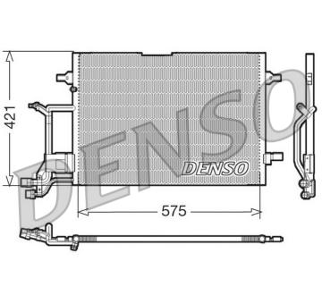 Kondenzátor, klimatizace DENSO DCN32016