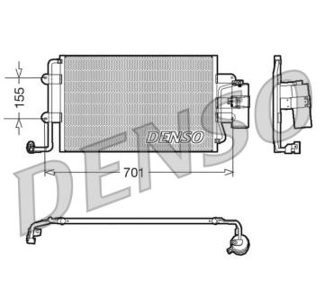 Kondenzátor, klimatizace DENSO DCN32025