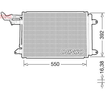 Kondenzátor, klimatizace DENSO DCN32032