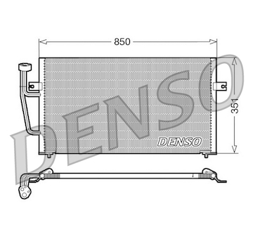 Kondenzátor, klimatizace DENSO DCN33007