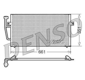 Kondenzátor, klimatizace DENSO DCN33008