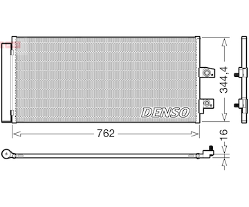 Kondenzátor, klimatizace DENSO DCN33016