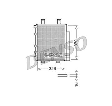 Kondenzátor, klimatizace DENSO DCN35003