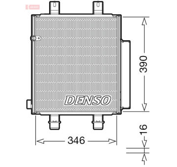 Kondenzátor, klimatizace DENSO DCN35004