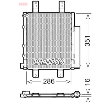 Kondenzátor, klimatizace DENSO DCN35005