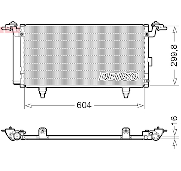 Kondenzátor, klimatizace DENSO DCN36005