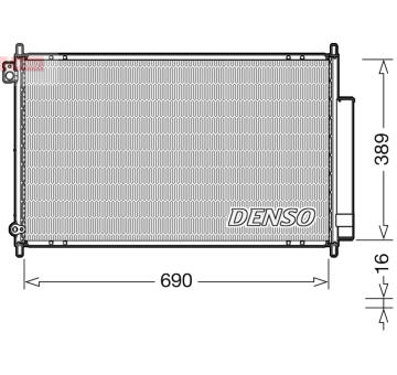 Kondenzátor, klimatizace DENSO DCN40016