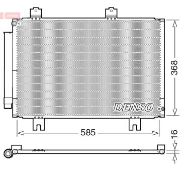 Kondenzátor, klimatizace DENSO DCN40020
