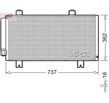 Kondenzátor, klimatizace DENSO DCN40029
