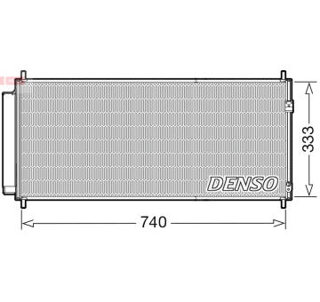 Kondenzátor, klimatizace DENSO DCN40030