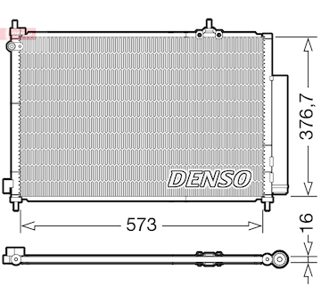 Kondenzátor, klimatizace DENSO DCN40031