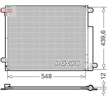 Kondenzátor, klimatizace DENSO DCN40039
