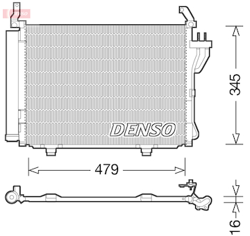 Kondenzátor, klimatizace DENSO DCN41002