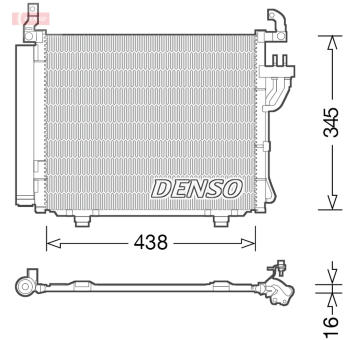 Kondenzátor, klimatizace DENSO DCN41003