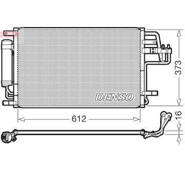 Kondenzátor, klimatizace DENSO DCN41007