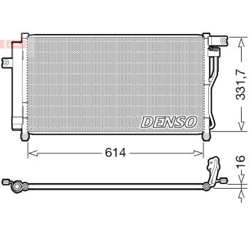 Kondenzátor, klimatizace DENSO DCN41009