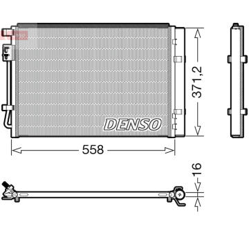 Kondenzátor, klimatizace DENSO DCN41015