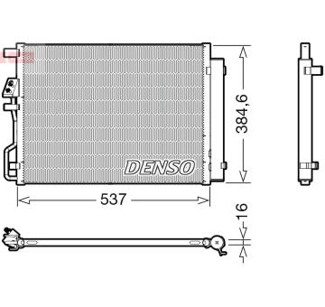 Kondenzátor, klimatizace DENSO DCN41021