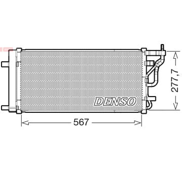 Kondenzátor, klimatizace DENSO DCN41024