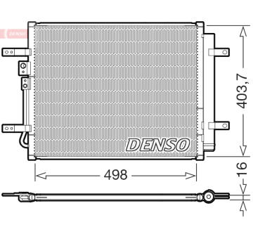 Kondenzátor, klimatizace DENSO DCN41025