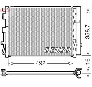 Kondenzátor, klimatizace DENSO DCN41035