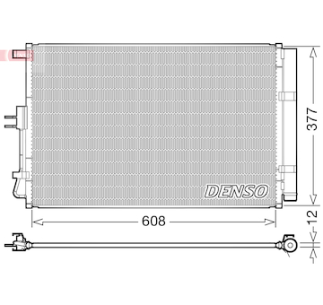 Kondenzátor, klimatizace DENSO DCN43003