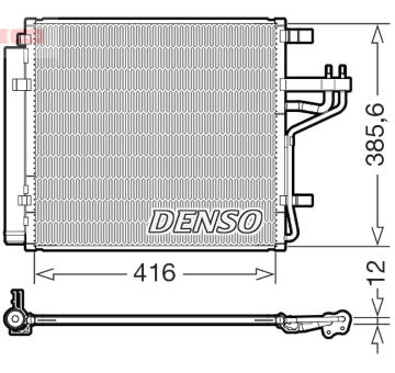 Kondenzátor, klimatizace DENSO DCN43014