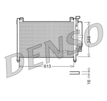 Kondenzátor, klimatizace DENSO DCN44002