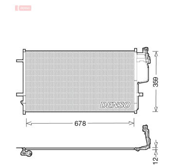 Kondenzátor, klimatizace DENSO DCN44010