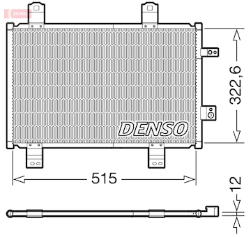 Kondenzátor, klimatizace DENSO DCN44018