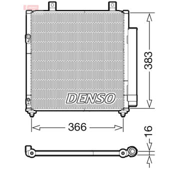 Kondenzátor, klimatizace DENSO DCN45007