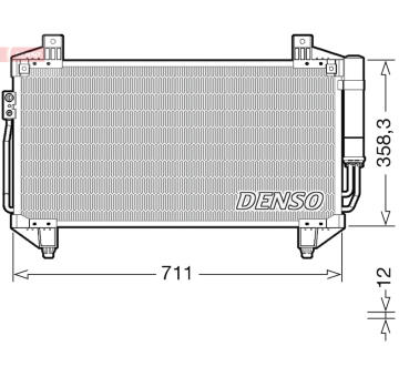 Kondenzátor, klimatizace DENSO DCN45011