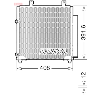 Kondenzátor, klimatizace DENSO DCN45012