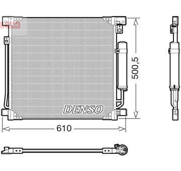 Kondenzátor, klimatizace DENSO DCN45013