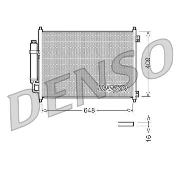 Kondenzátor, klimatizace DENSO DCN46001