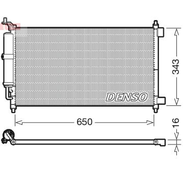 Kondenzátor, klimatizace DENSO DCN46007