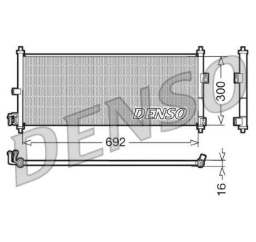 Kondenzátor, klimatizace DENSO DCN46011