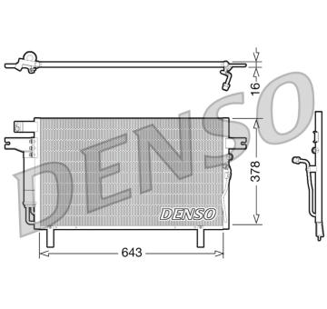 Kondenzátor, klimatizace DENSO DCN46016