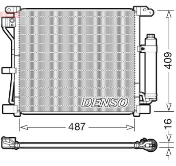 Kondenzátor, klimatizace DENSO DCN46019