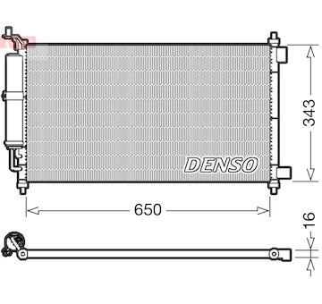 Kondenzátor, klimatizace DENSO DCN46020