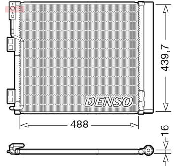 Kondenzátor, klimatizace DENSO DCN46028